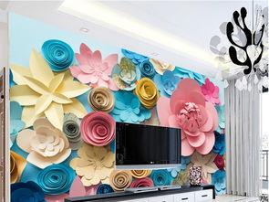 纸花背景墙,打造梦幻纸艺背景墙艺术